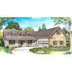 Country French House Plan Front of Home - Coble Rustic Home 095D-0047 - Search House Plans and More