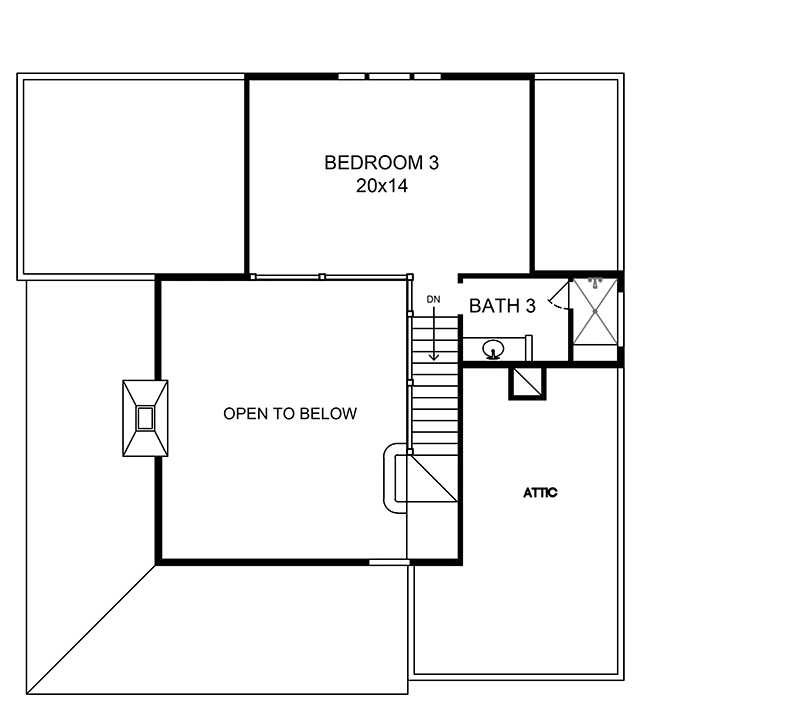 Rustic House Plan Second Floor - Parsons Bend Rustic Cottage Home 095D-0050 - Shop House Plans and More
