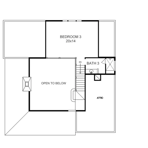 Farmhouse Plan Second Floor - Parsons Bend Rustic Cottage Home 095D-0050 - Shop House Plans and More