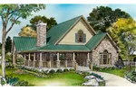 Rustic House Plan Front of House 095D-0050