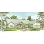 Rustic House Plan Front of House 095D-0054