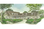 Country French House Plan Front of House 095D-0055