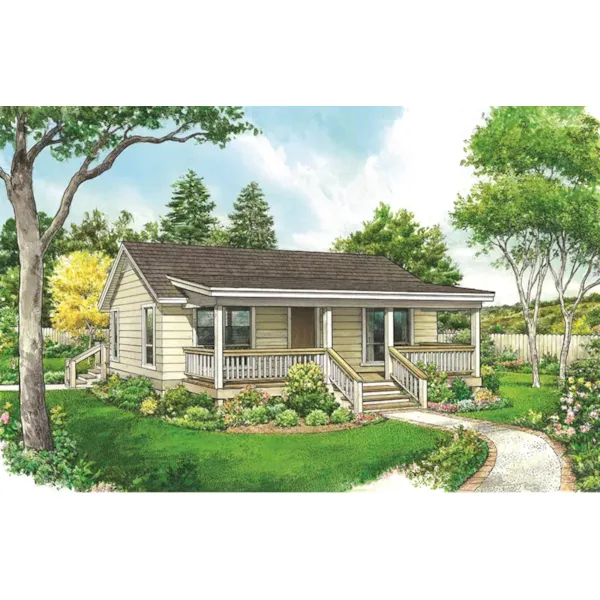 Country House Plan Front of Home - Frisco Bay Country Cottage 095D-0056 - Shop House Plans and More