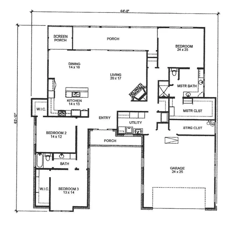 Country House Plan First Floor - 095D-0058 - Shop House Plans and More