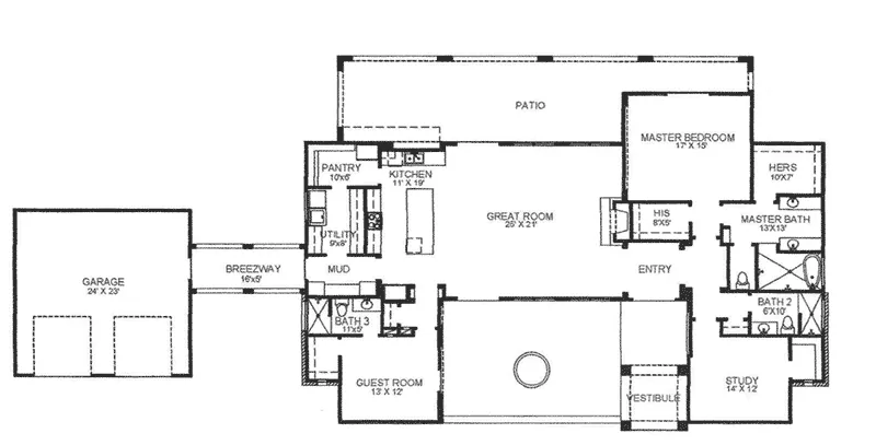 Country House Plan First Floor - 095D-0059 - Shop House Plans and More