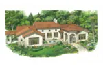 Country House Plan Front of Home - 095D-0059 - Shop House Plans and More