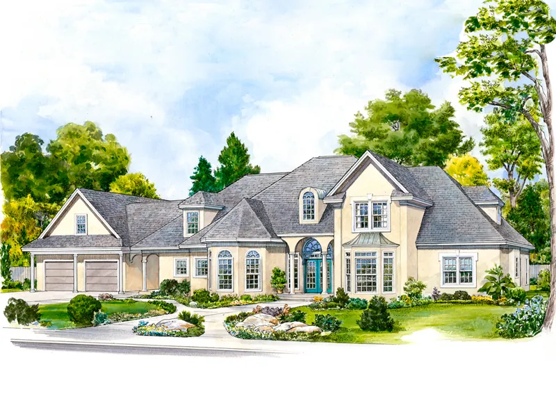 Luxury House Plan Front of Home - Captiva Luxury Home 095S-0003 - Search House Plans and More