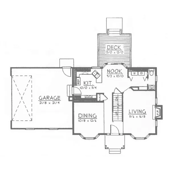 Colonial House Plan First Floor - Federal Place Georgian Home 096D-0009 - Search House Plans and More