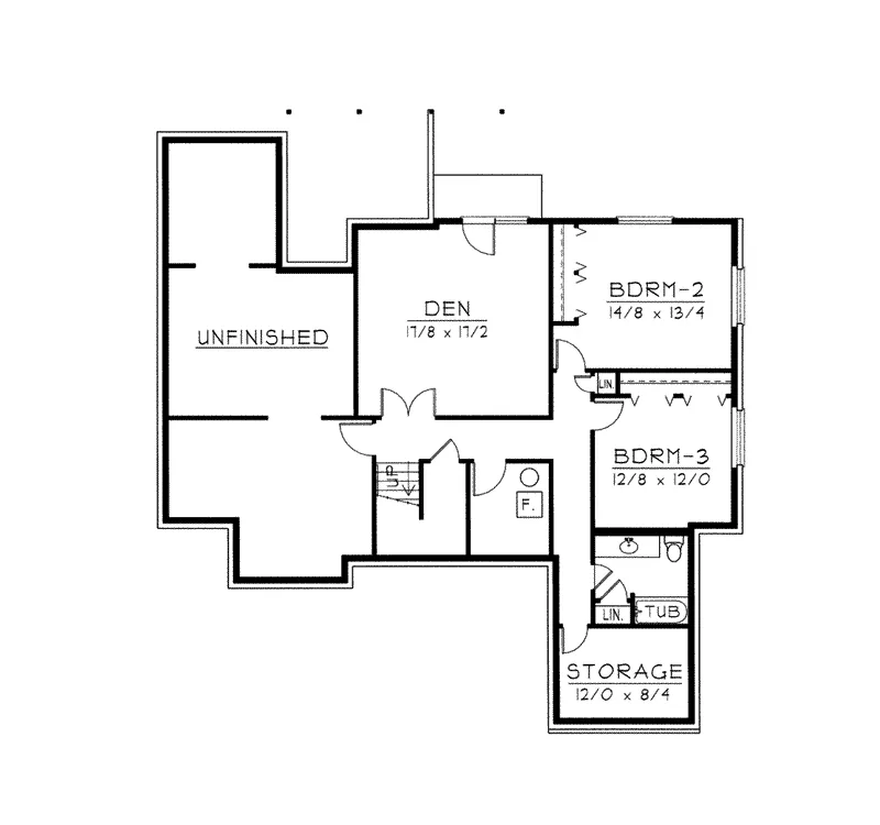 Luxury House Plan Lower Level Floor - Larnell Waterfront Home 096D-0032 - Shop House Plans and More