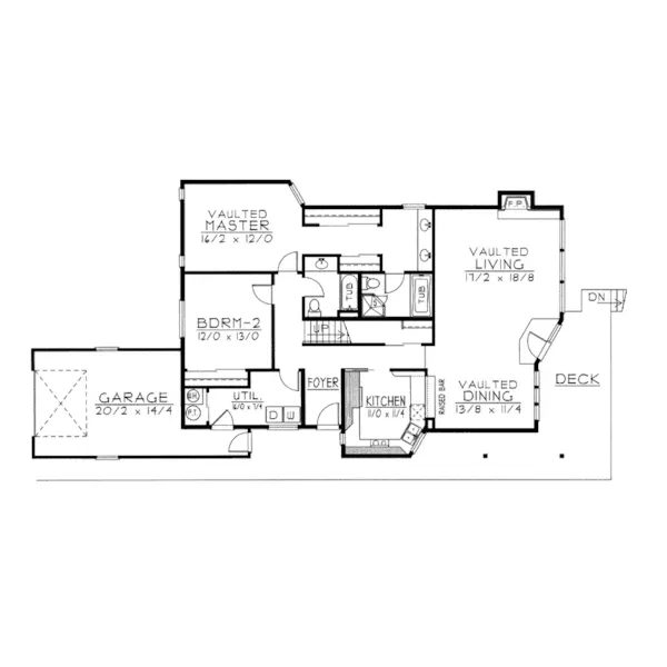 Traditional House Plan First Floor - Carondelet Contemporary Home 096D-0034 - Search House Plans and More