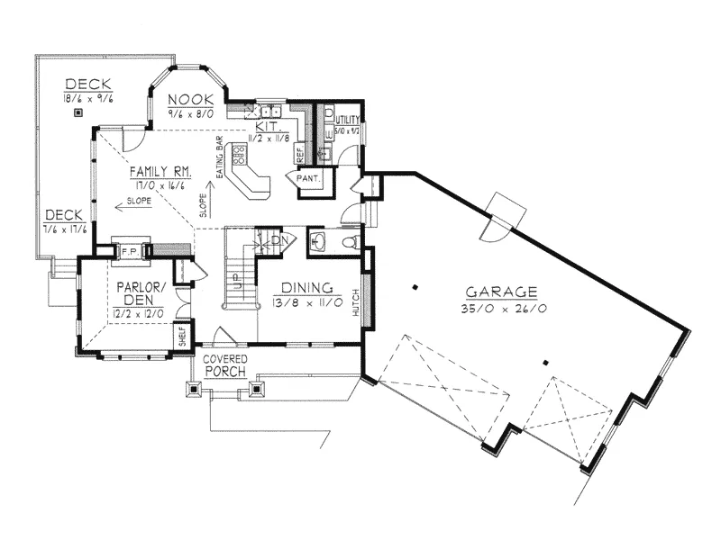 Contemporary House Plan First Floor - Hertiage Hill Neoclassical Home 096D-0042 - Search House Plans and More