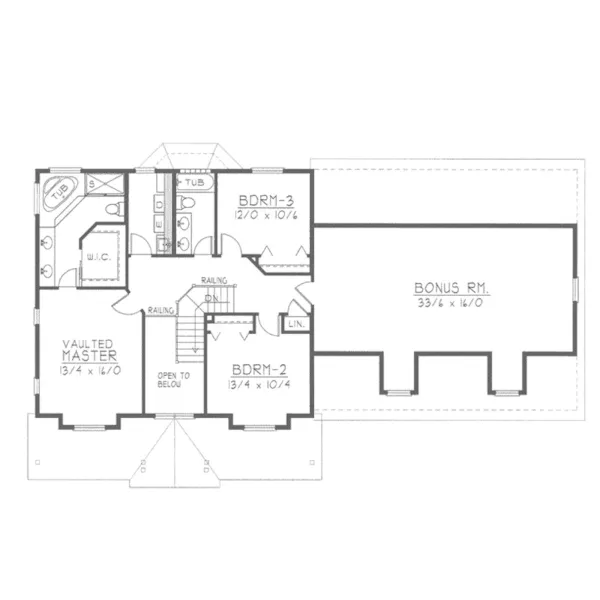 Farmhouse Plan Second Floor - Serendipity Southern Farmhouse 096D-0055 - Shop House Plans and More