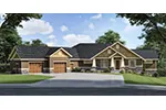 Ranch House Plan Front of House 096D-0060