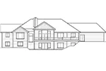 Shingle House Plan Rear Elevation - Colton Craftsman Home 096D-0060 | House Plans and More