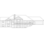 Ranch House Plan Rear Elevation - Colton Craftsman Home 096D-0060 | House Plans and More