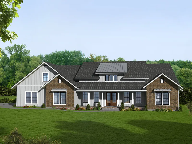 Country House Plan Front of Home - 096D-0062 | House Plans and More