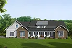 Country House Plan Front of House 096D-0062