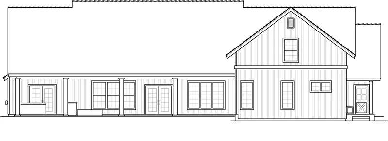 Country House Plan Rear Elevation - 096D-0062 | House Plans and More