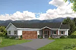 Rustic House Plan Front of Home - 096D-0063 | House Plans and More