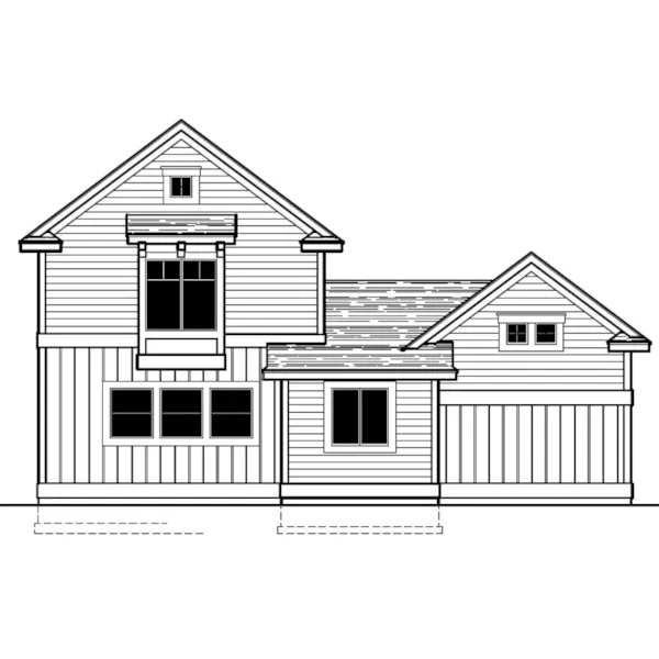 Craftsman House Plan Rear Photo 01 - 096D-0066 | House Plans and More