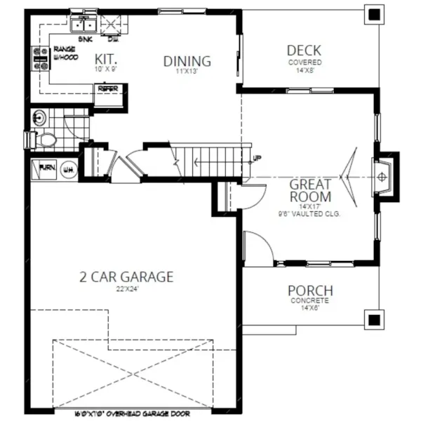 Craftsman House Plan First Floor - 096D-0067 | House Plans and More