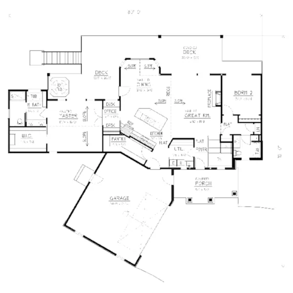 Craftsman House Plan First Floor - 096D-0071 | House Plans and More