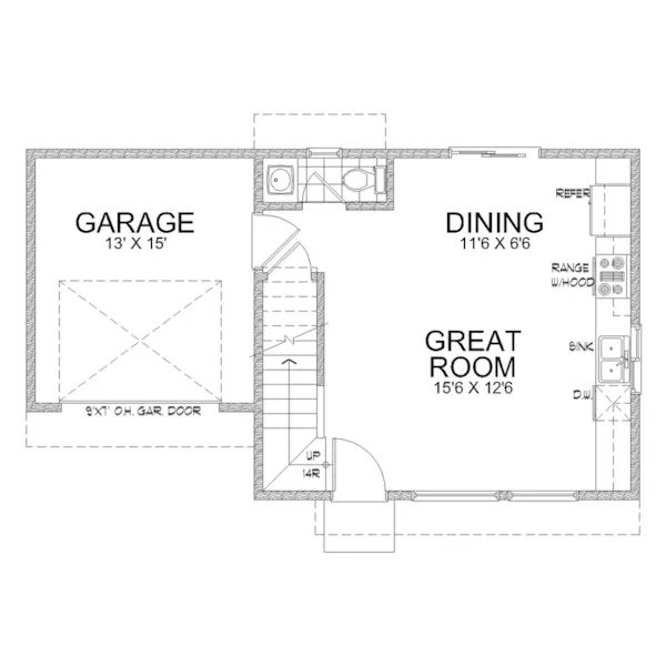 Contemporary House Plan First Floor - 096D-0074 | House Plans and More