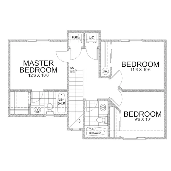 Contemporary House Plan Second Floor - 096D-0074 | House Plans and More