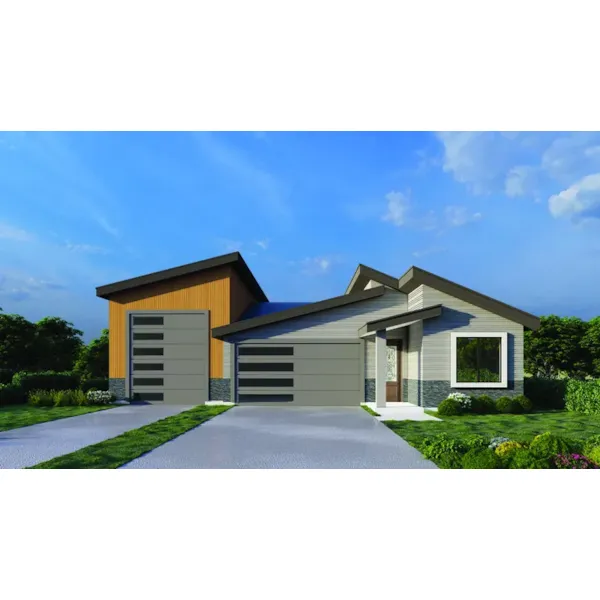 Modern House Plan Front of Home - 096D-0081 | House Plans and More