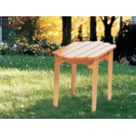 Rustic all wood adirondack table