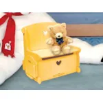 This all wood doll's seat and storage bench can be cherished for years to come