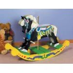 Carousel rocking horse is a terrific old-fashioned addition to any children's bedroom or playroom