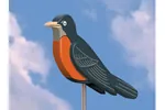 Big 3D robin adds a touch of Spring to your backyard