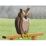 Great horned owl pattern is perfect for your deck or backyard