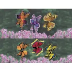 Six different style beautiful butterfly whirligigs add whimsey, color and movement to your favorite flower garden