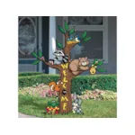 Friendly forest totem adds whimsey and fun to an outdoor space