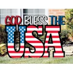 USA Yard art display is a great way to display your patriotism