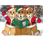 Caroling bears create a cute scene in your front yard as visitors and family arrive through the holidays