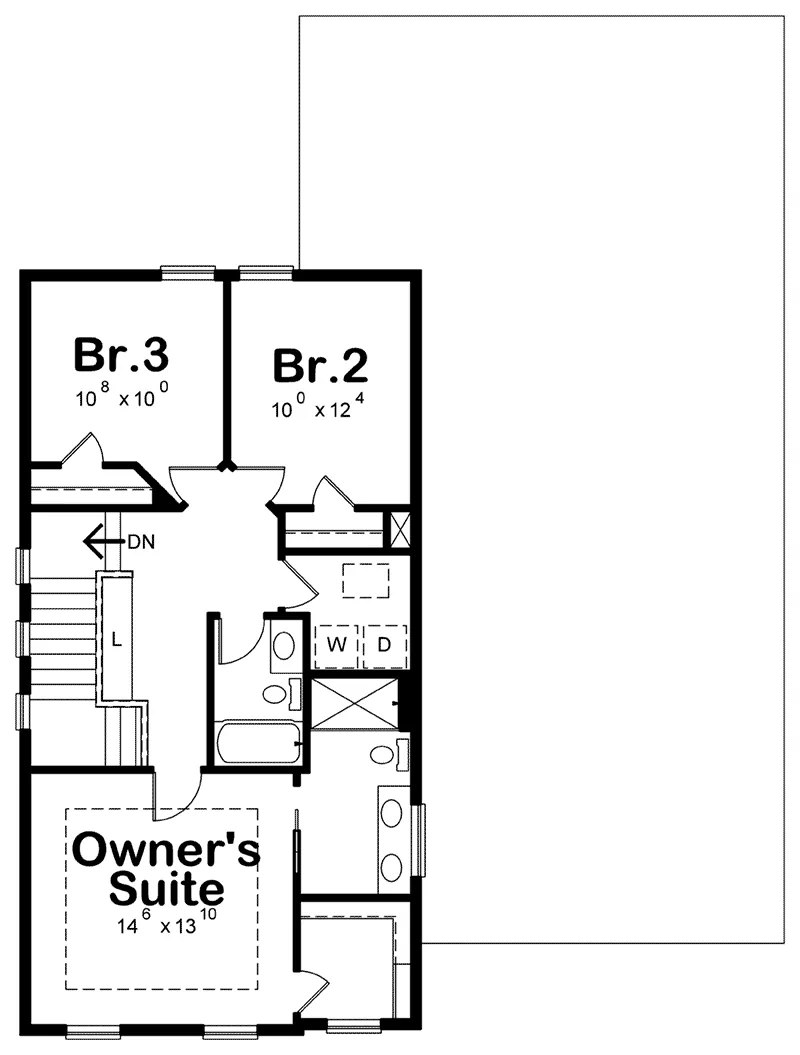 Building Plans Project Plan Second Floor 098D-6004