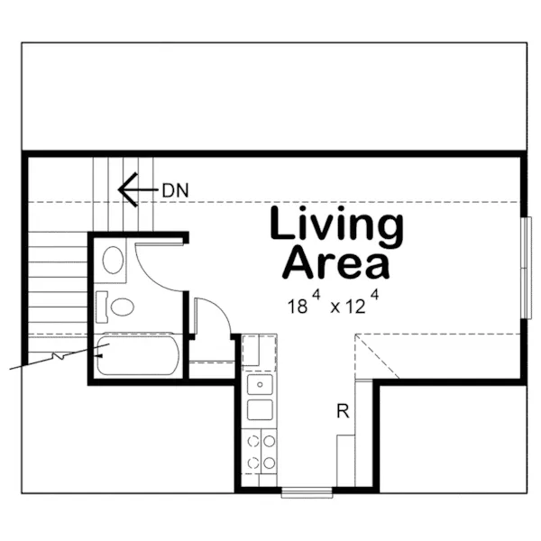 Traditional Project Plan First Floor 098D-7500