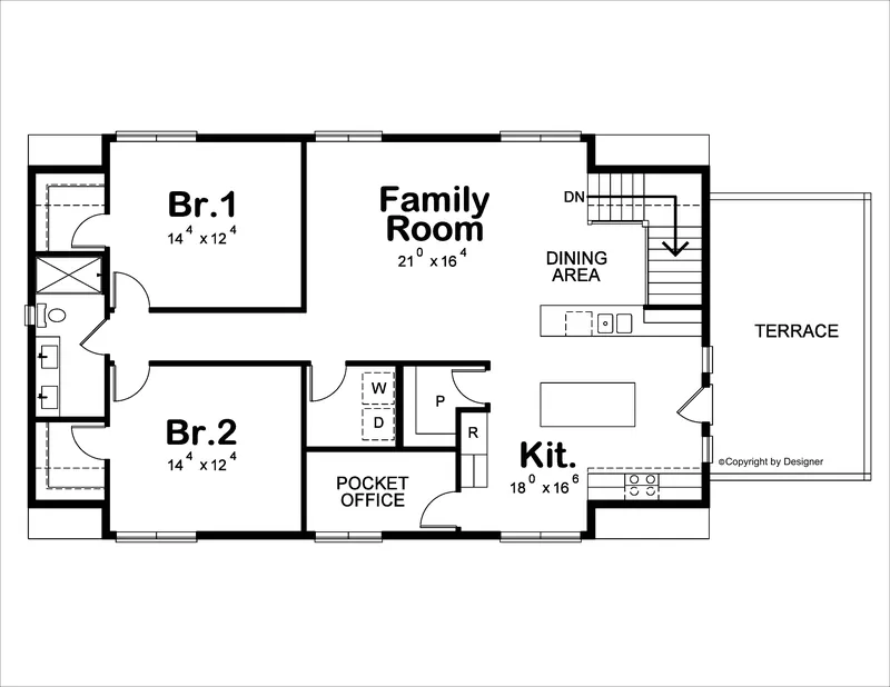 Country Project Plan Second Floor 098D-7505