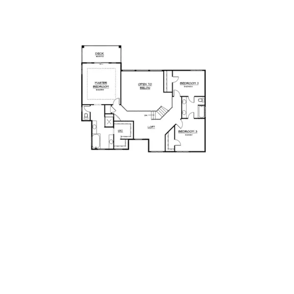 Prairie House Plan Second Floor - Lavrenti Italian Style Home 101D-0001 - Shop House Plans and More