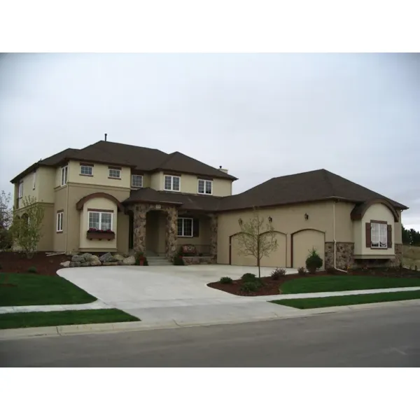 Enchanting European Two-Story With Stone Front Entry