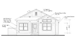 Traditional House Plan Front Elevation - Gailwood Craftsman Cabin Home 101D-0012 - Search House Plans and More