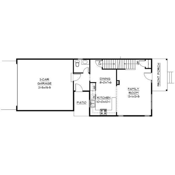 Country House Plan First Floor - Lighthouse Hill Craftsman Home 101D-0013 - Shop House Plans and More