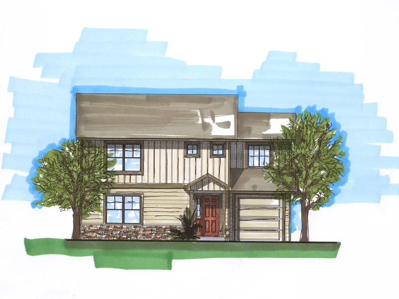 Two-Story Home Has Craftsman Style Influences