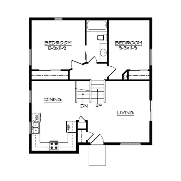 Country House Plan First Floor - Boccardi Creek Cottage Home 101D-0016 - Search House Plans and More