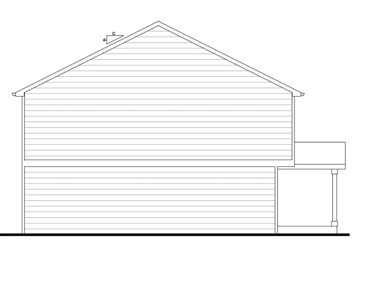 Craftsman House Plan Left Elevation - Ruskin Craftsman Home 101D-0017 - Shop House Plans and More