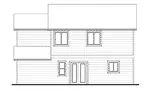 Country House Plan Rear Elevation - Ruskin Craftsman Home 101D-0017 - Shop House Plans and More