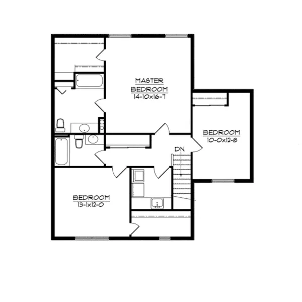 Country House Plan Second Floor - Marillac Traditional Home 101D-0018 - Shop House Plans and More